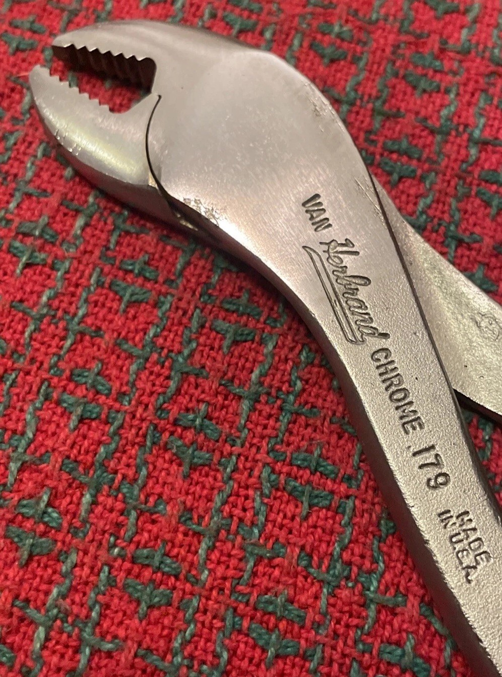 Vintage Herbrand Van Chrome Battery Terminal Pliers USA 🇺🇸 Excellent!
