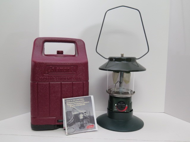 Coleman Model 5154B700 Electronic Ignition Portable Propane Lantern EXCELLENT!