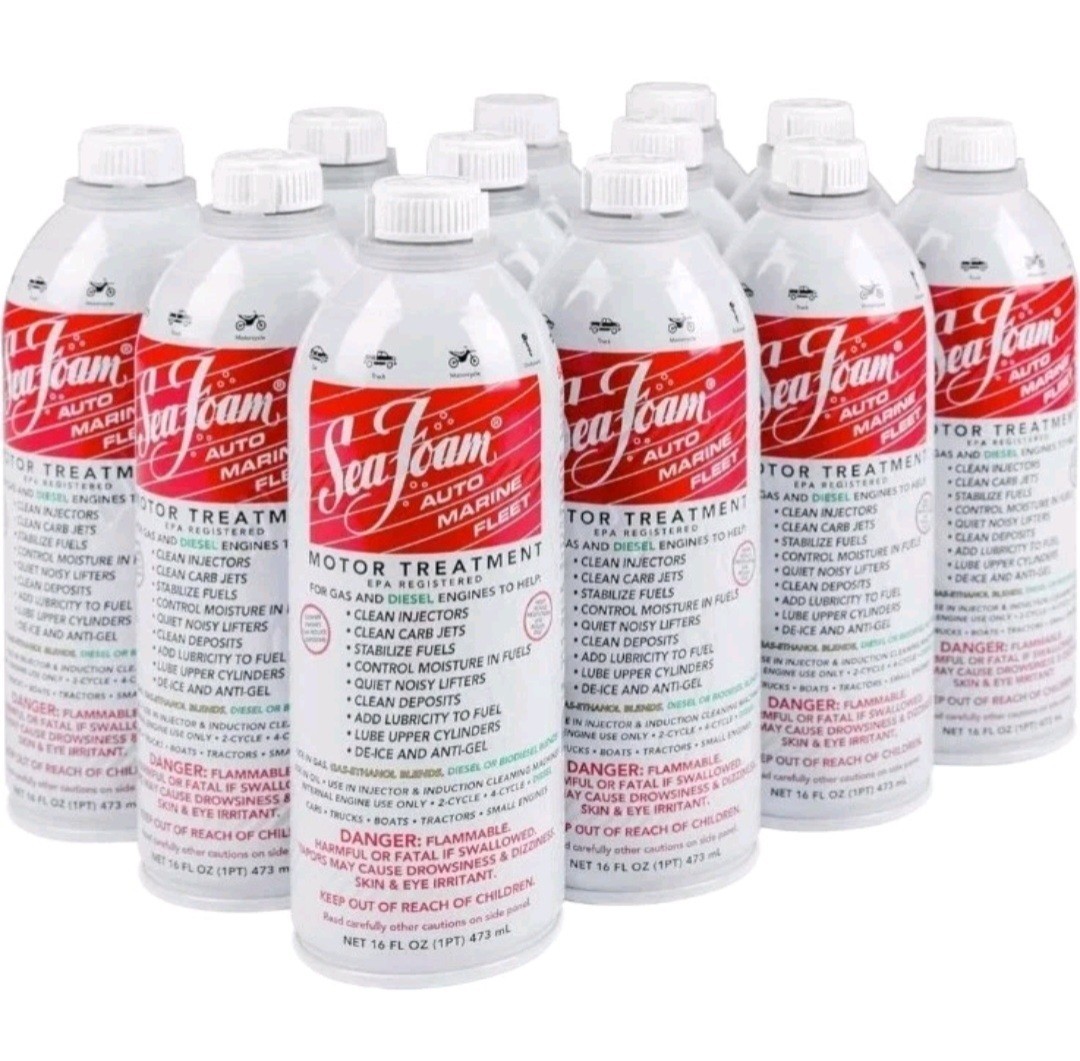 Sea Foam Motor Treatment 16oz Sf-16 Safe for Gas & Diesel Engines USA Made X 12
