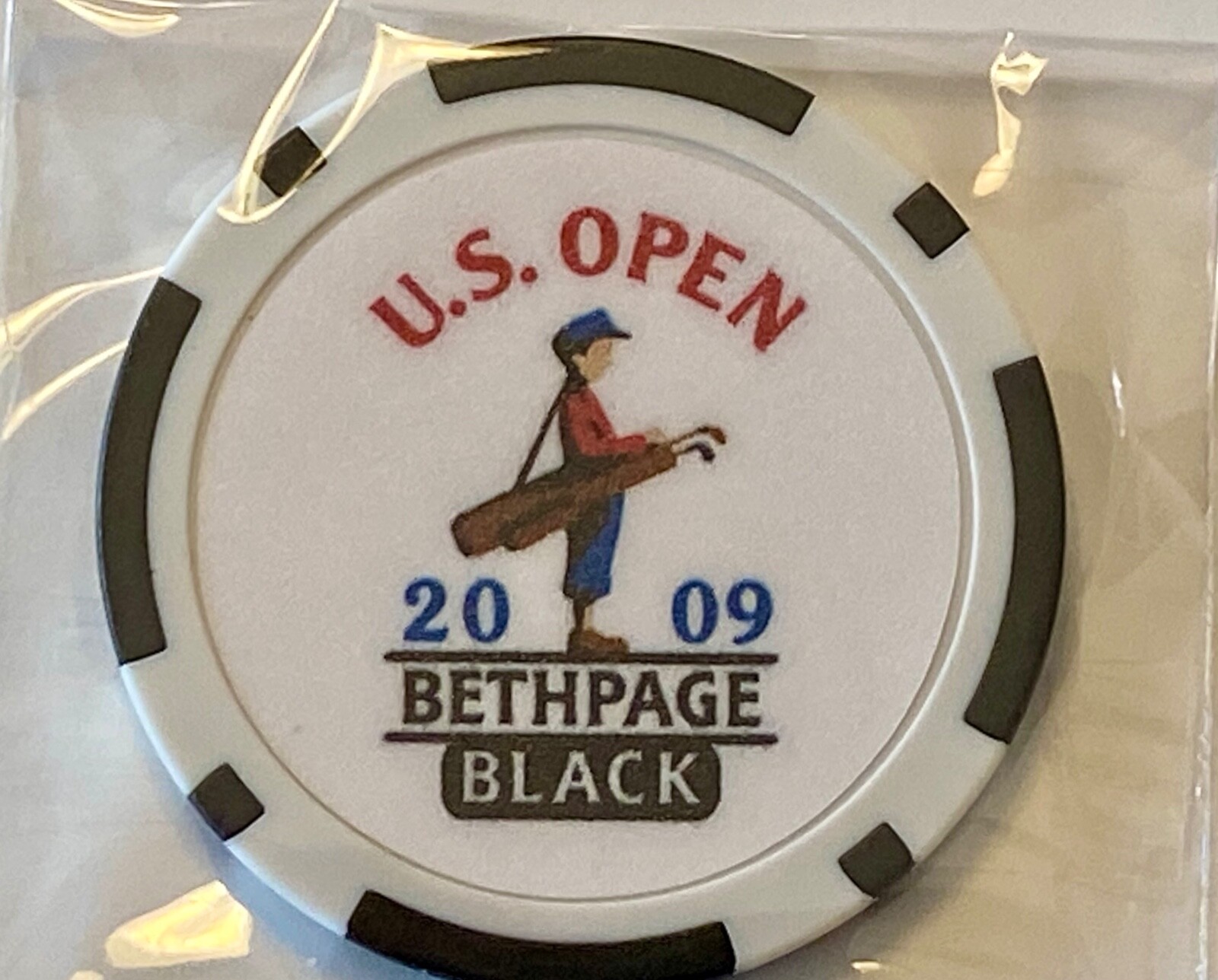 U.S. OPEN - 2009 - Bethpage Black - Clay Poker Chip -Golf Ball Marker