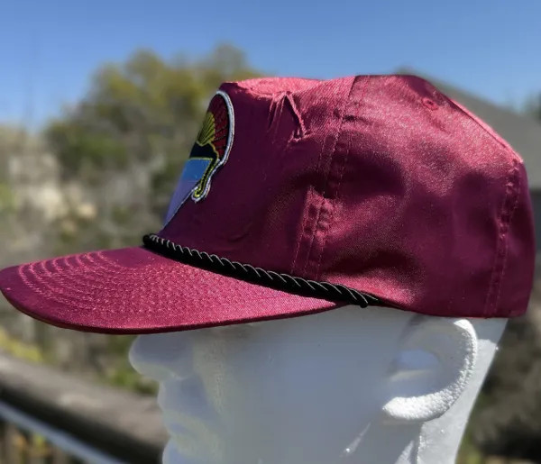 Grateful Dead Satin Snapback: "Red Wine Kitty"