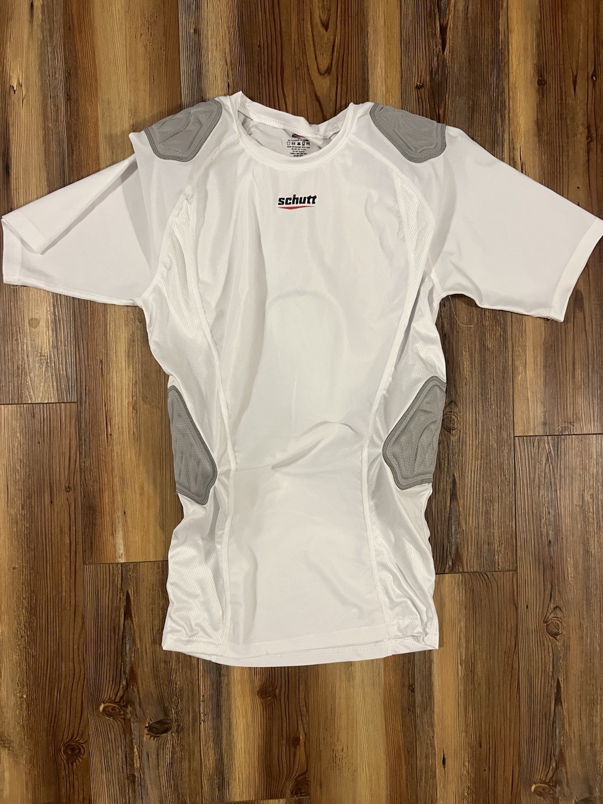 Schutt Integrated 5 Padded Varsity White Football Under Shirt Men's Adult Large
