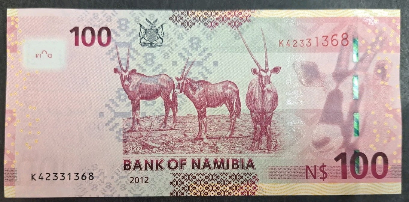 2012 Namibia 100 Dollars P14, K42331368.