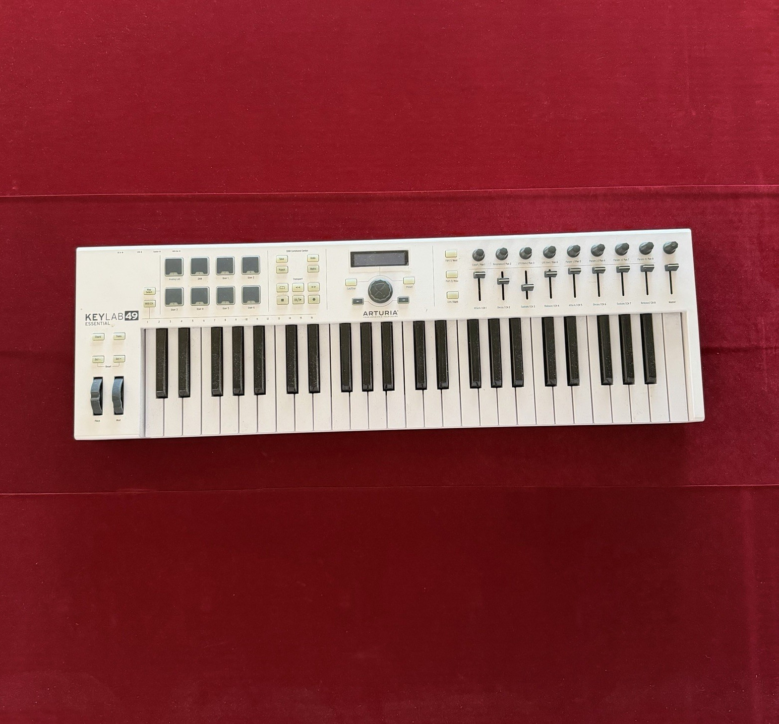 Arturia KeyLab Essential 49 49-Key Synth MIDI Controller USB/DIN Out Pitch Wheel