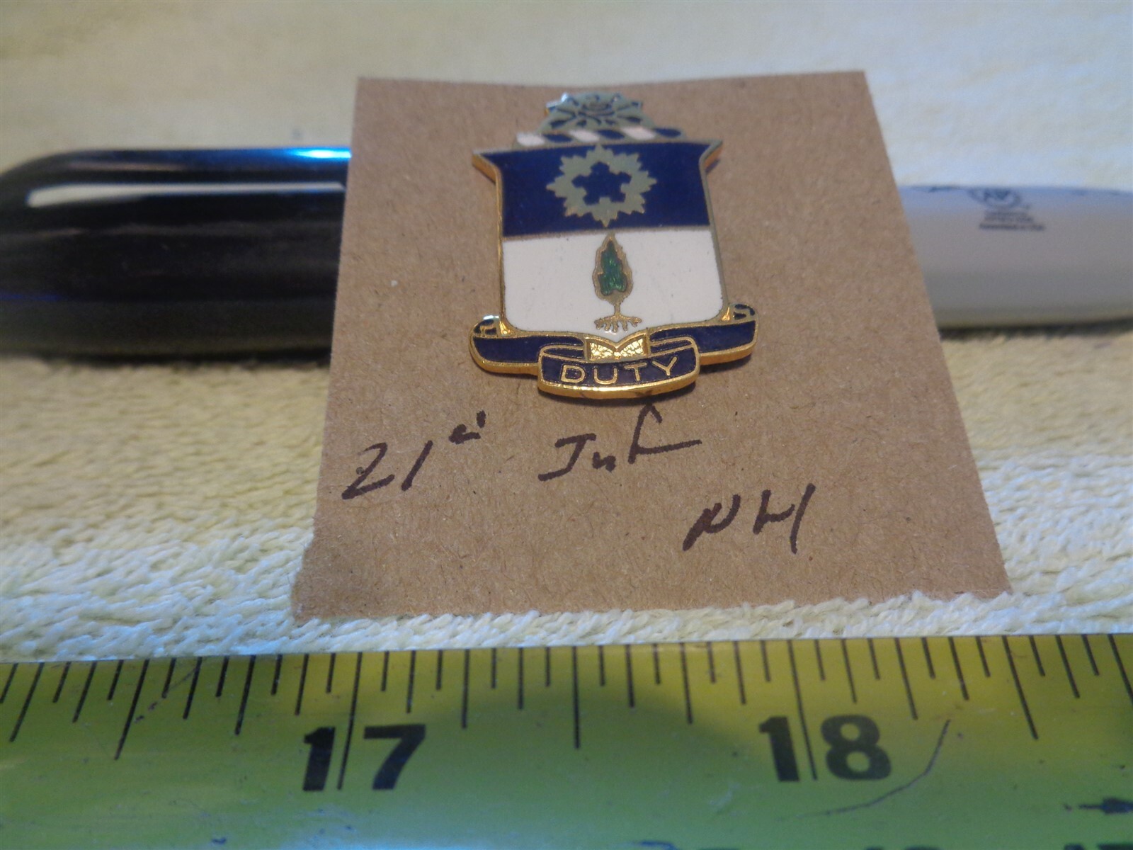 21st Infantry NH Unit Crest, DI, DUI (DRAW#Z11)