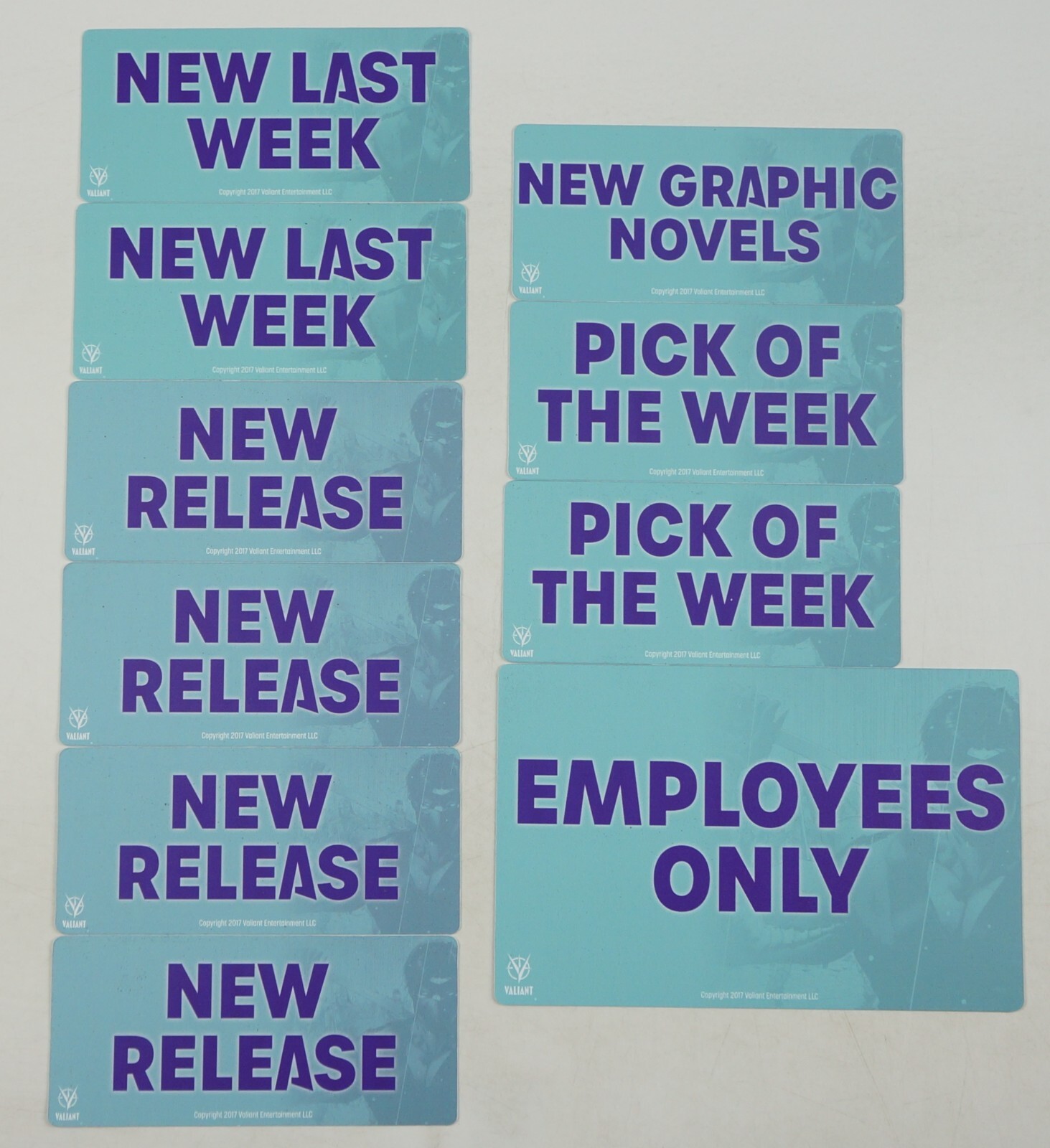 Valiant Comics Ninjak Comic Book Store Make-over Pack - includes (10) signs