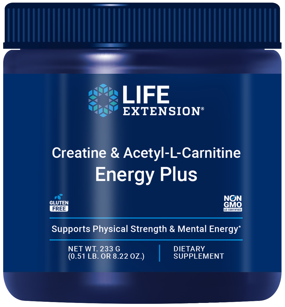 CLEARANCELife Extension Creatine & Acetyl-L-Carnitine 8.22 OZ (EXP 06-26)