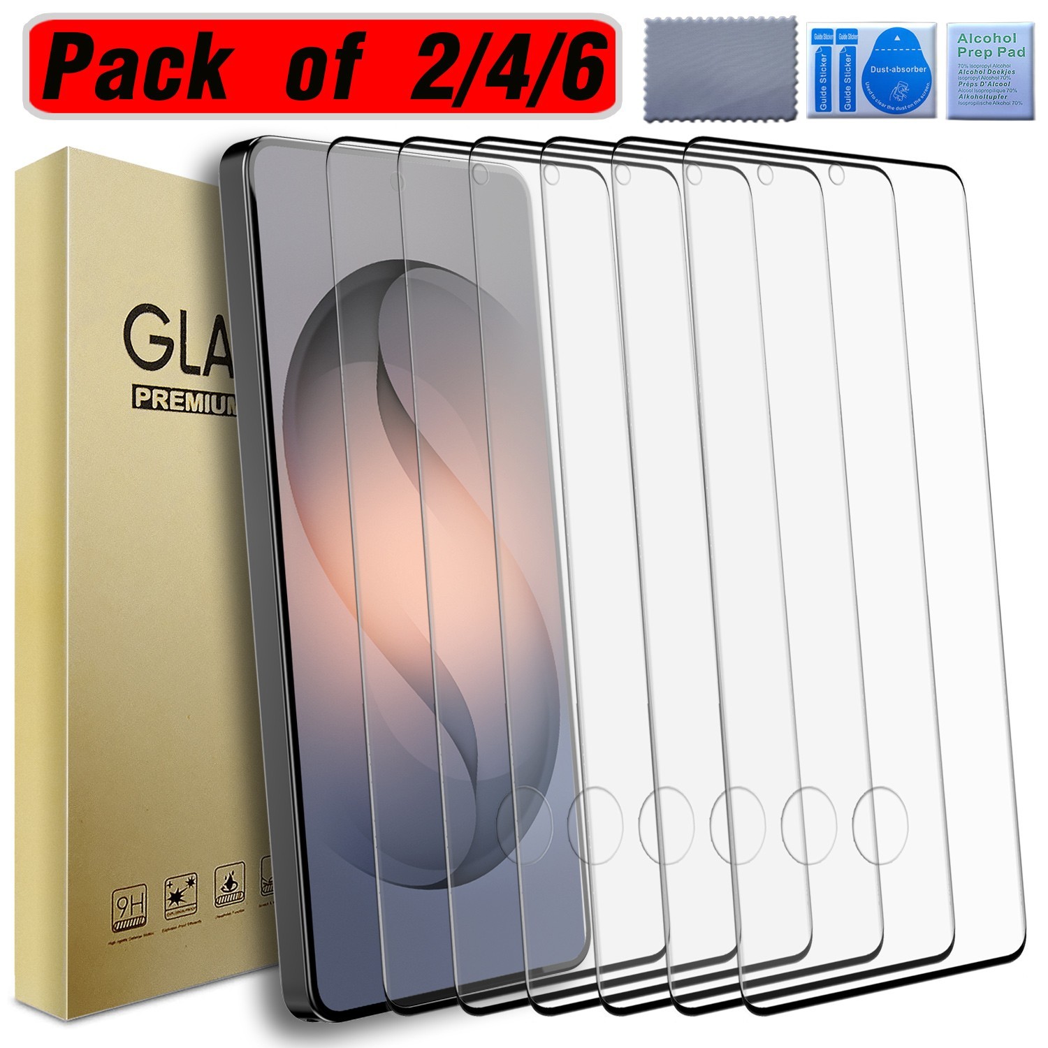 For Samsung S26 S25 S24 FE S23 S22 S21 S20 S10 Note 20 10 Clear Screen Protector