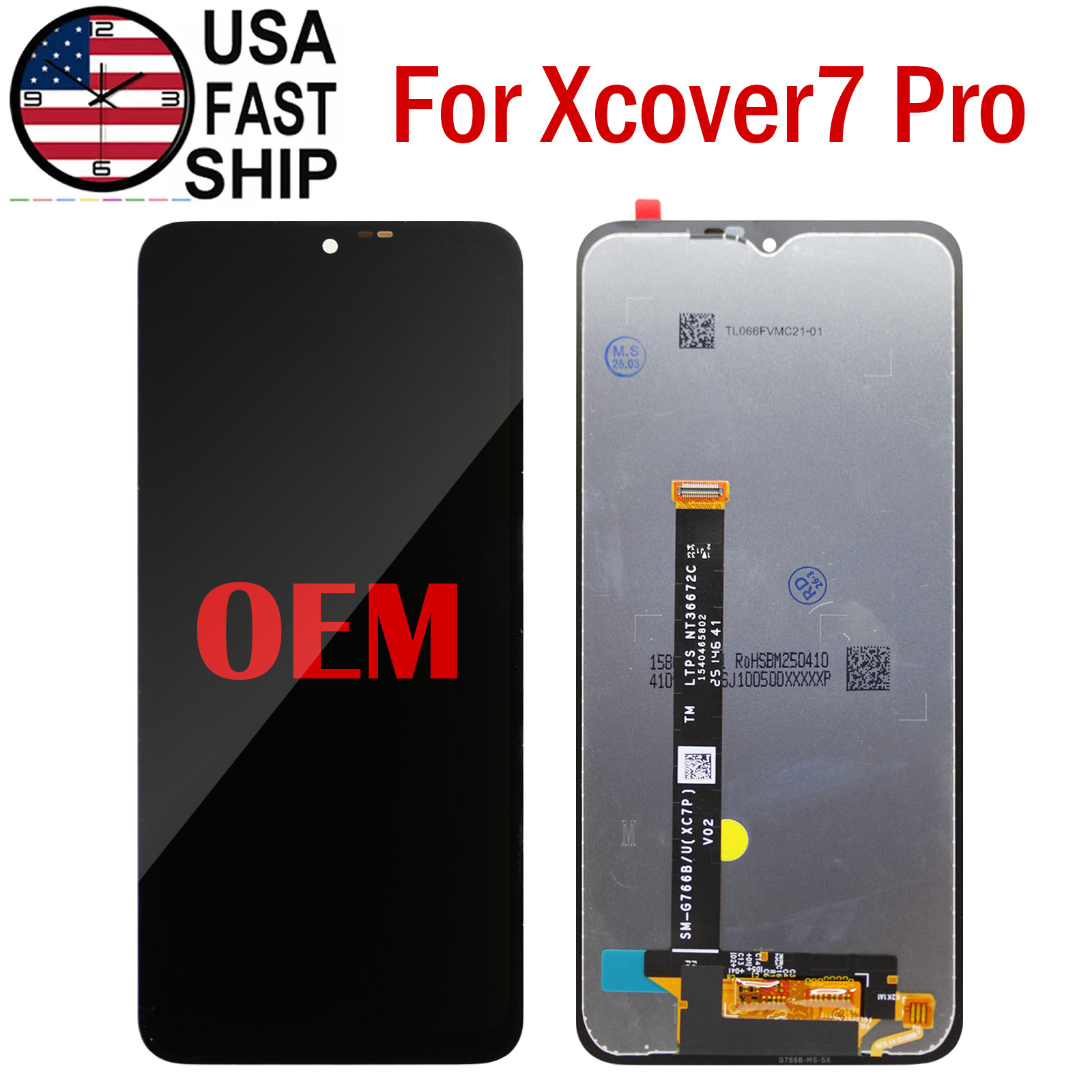 OEM LCD Display Touch Screen 6.6 inch For Samsung Galaxy Xcover 7 Pro SM-G766U