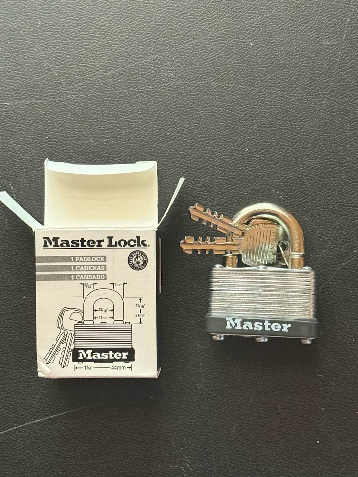 Master Lock Commercial Padlock 500KABRK Key: 197 - Comes With 2 Keys