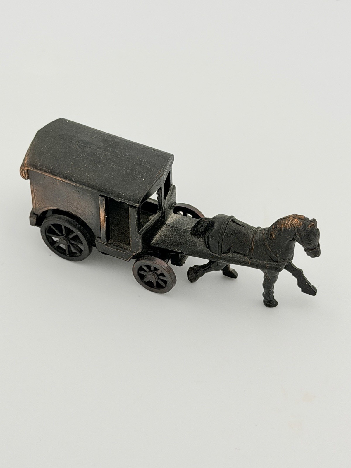 Brass Amish Country Horse Drawn Carriage Pencil Sharpener