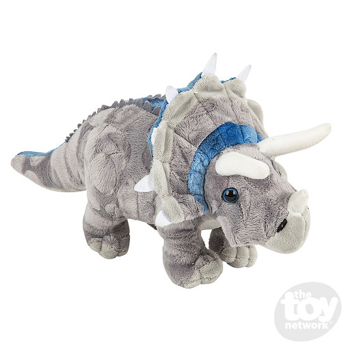 New 13 Inch Triceratops Dinosaur Stuffed Animal Plush Toy