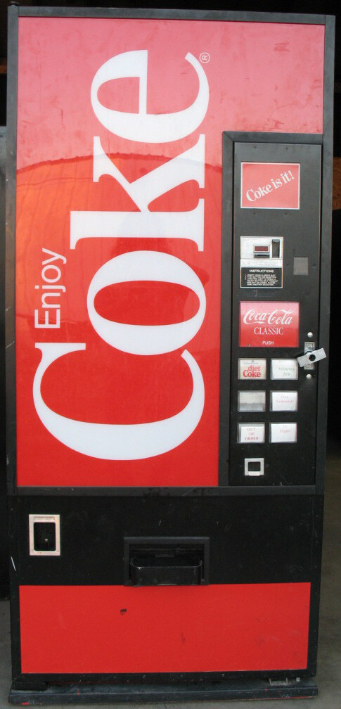 (4) DIXIE NARCO 240 168-99 SODA VENDING MACHINE "CUSTOM" 12 oz CAN VEND LABELS