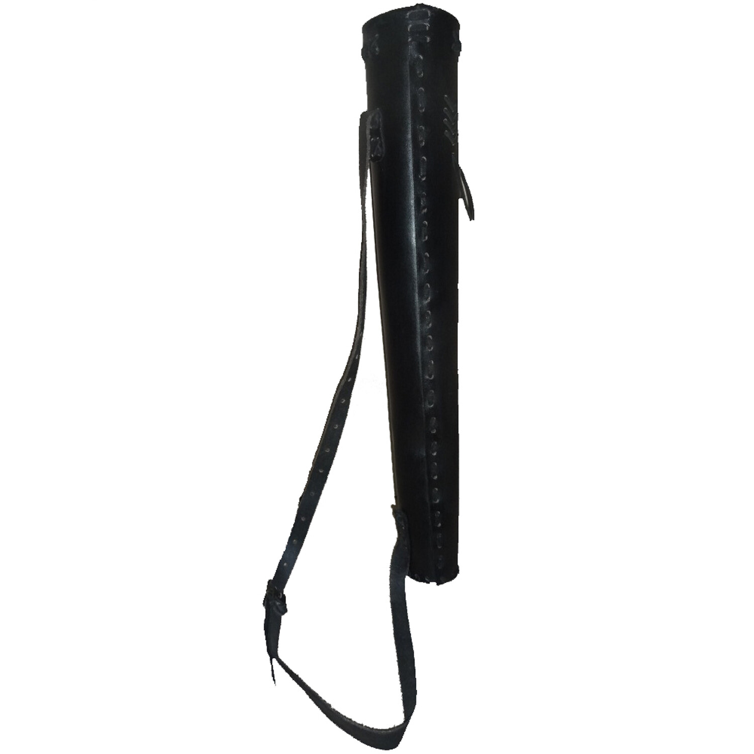 Small Black Leather Hunter Quiver - LARP Quiver E877