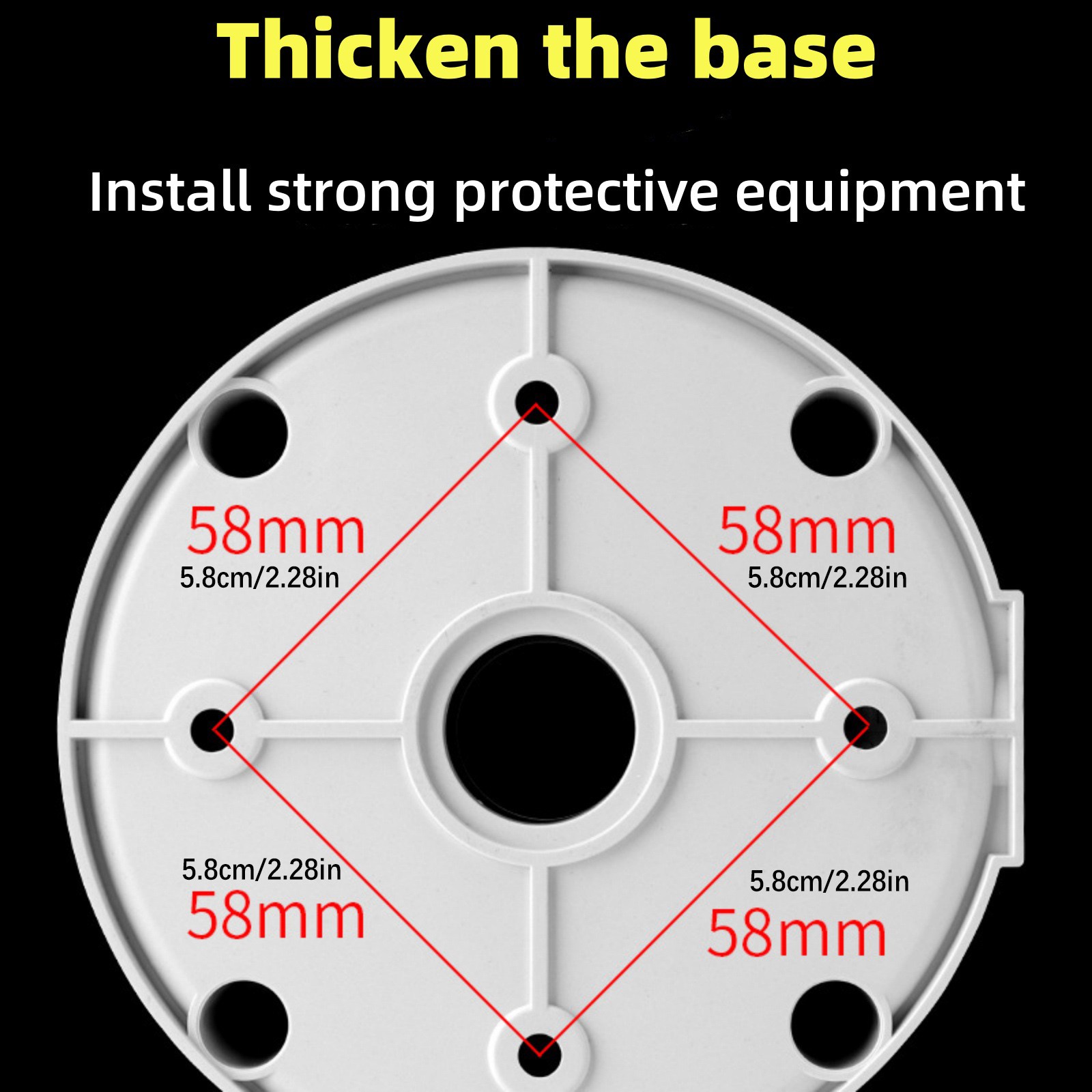 Durable Junction PC Box CCTV Bullet Dome Camera Wall Mount Bracket