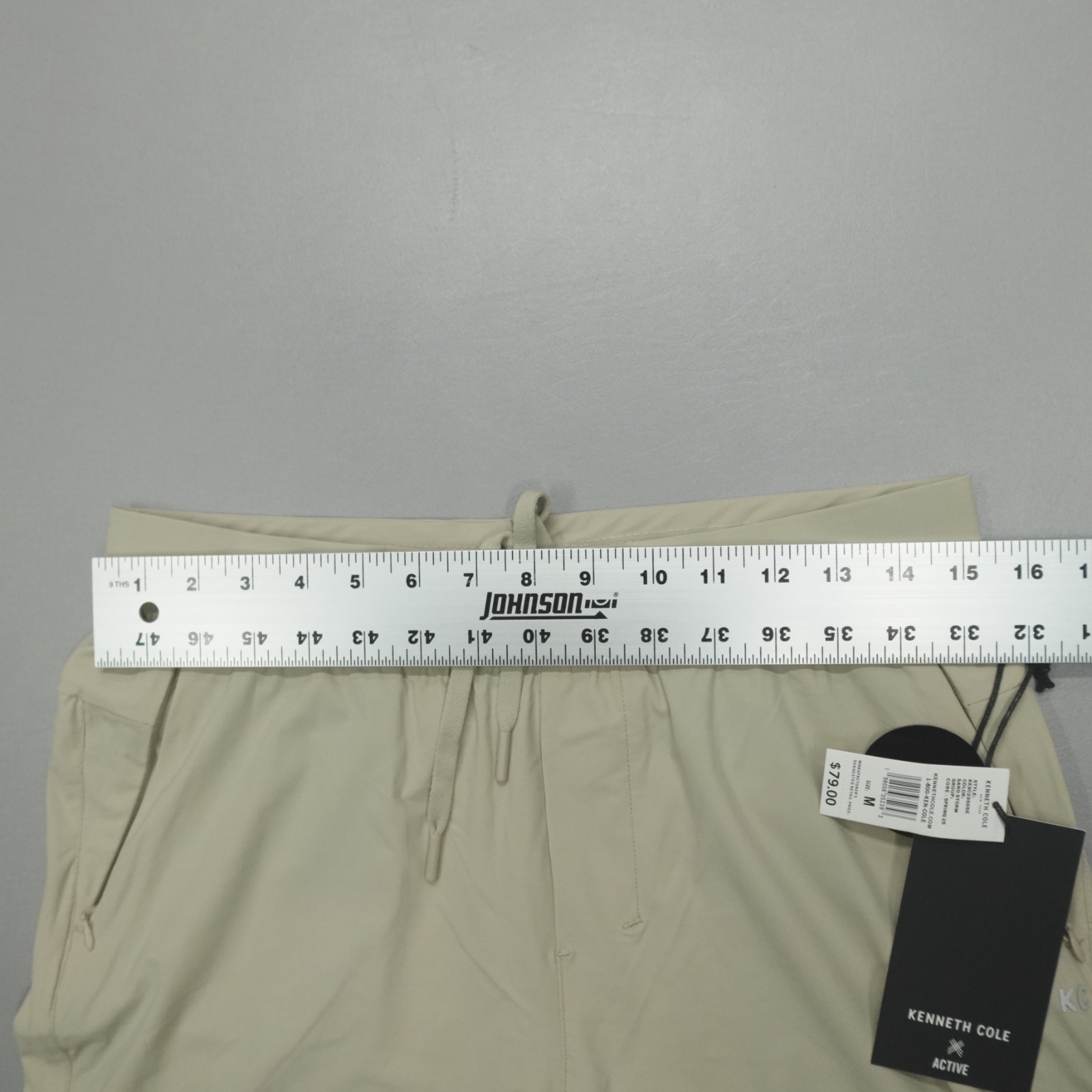 Kenneth Cole Active Tech Jogger Ankle Zip DWR Lightweight Reflective Sandstorm