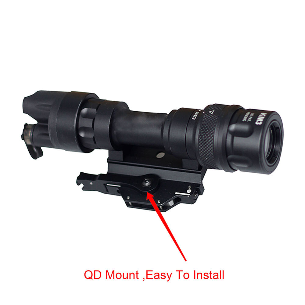 M952V IR M951 Tactical Flashlight LED White Dual Output Remote Switch Pressure