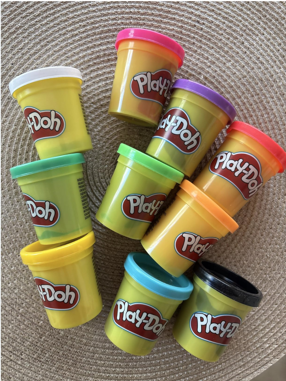 Play-Doh Modeling Compound 10-Pack Assorted Colors Non-Toxic 2 oz Cans Preschool
