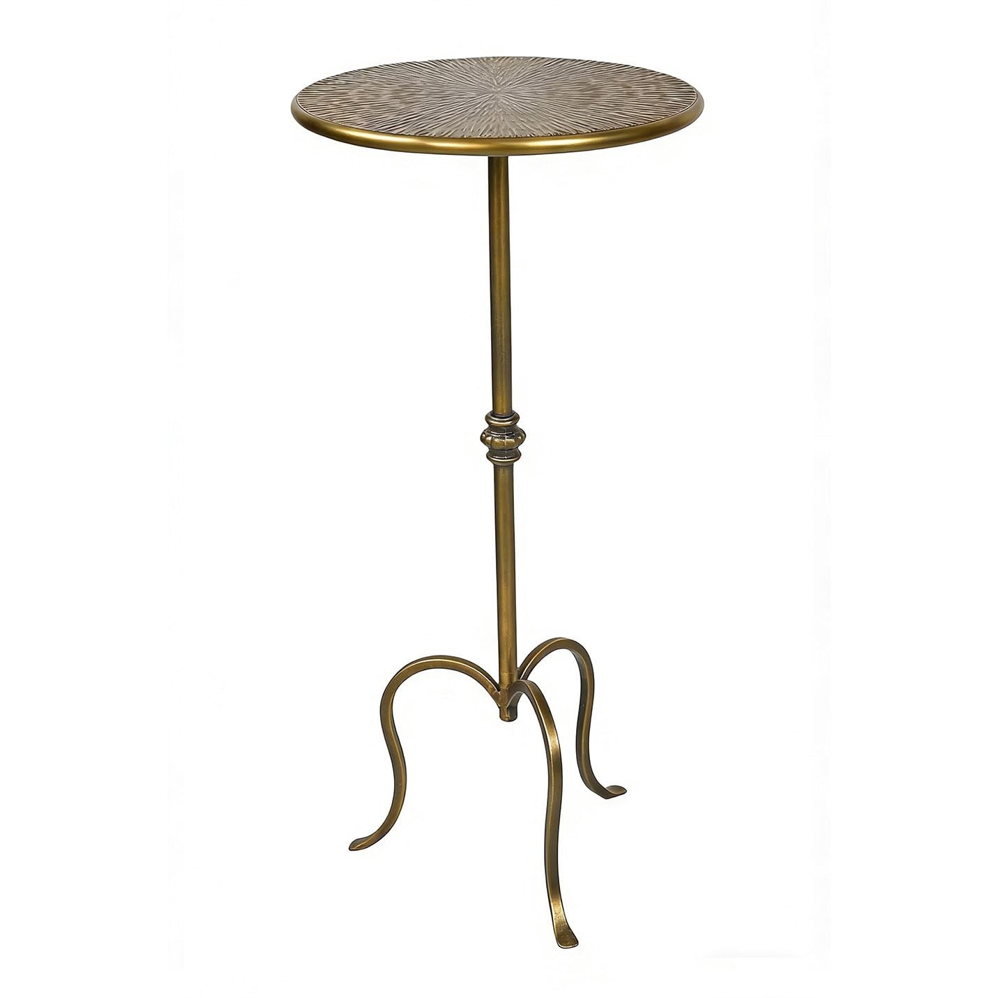 Remenna Metal Side Table, Martini 12 inches x 12 x 23 inches, Antique