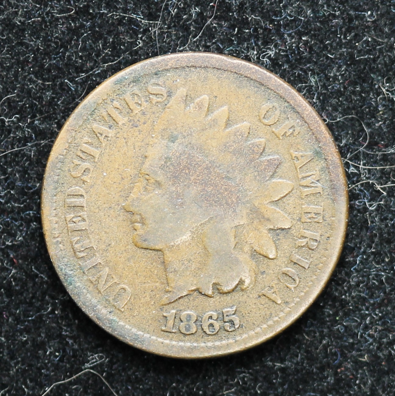 1865 Indian Head Cent - G/VG