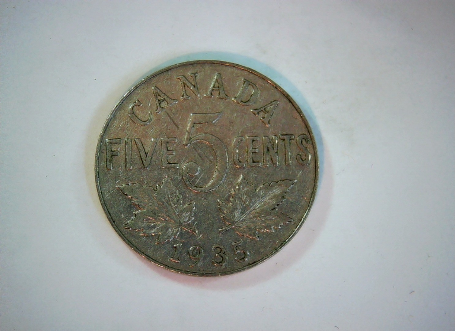 Canada 1935 5 Cents George V (Small ) 5 Cents Coin