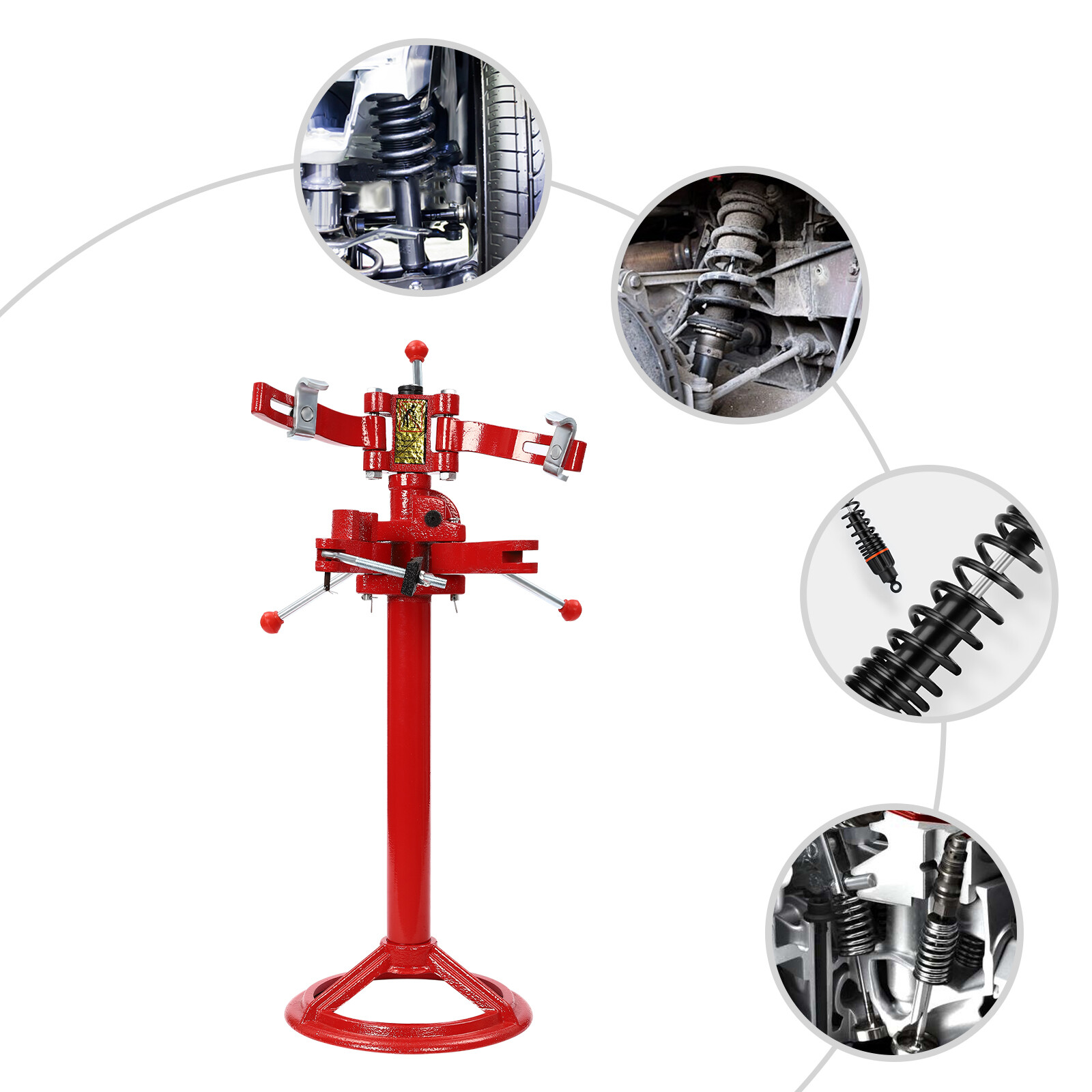 Hand Operate Strut Spring Removal Tool Vehicle Auto Spring Compressor 2200lbs