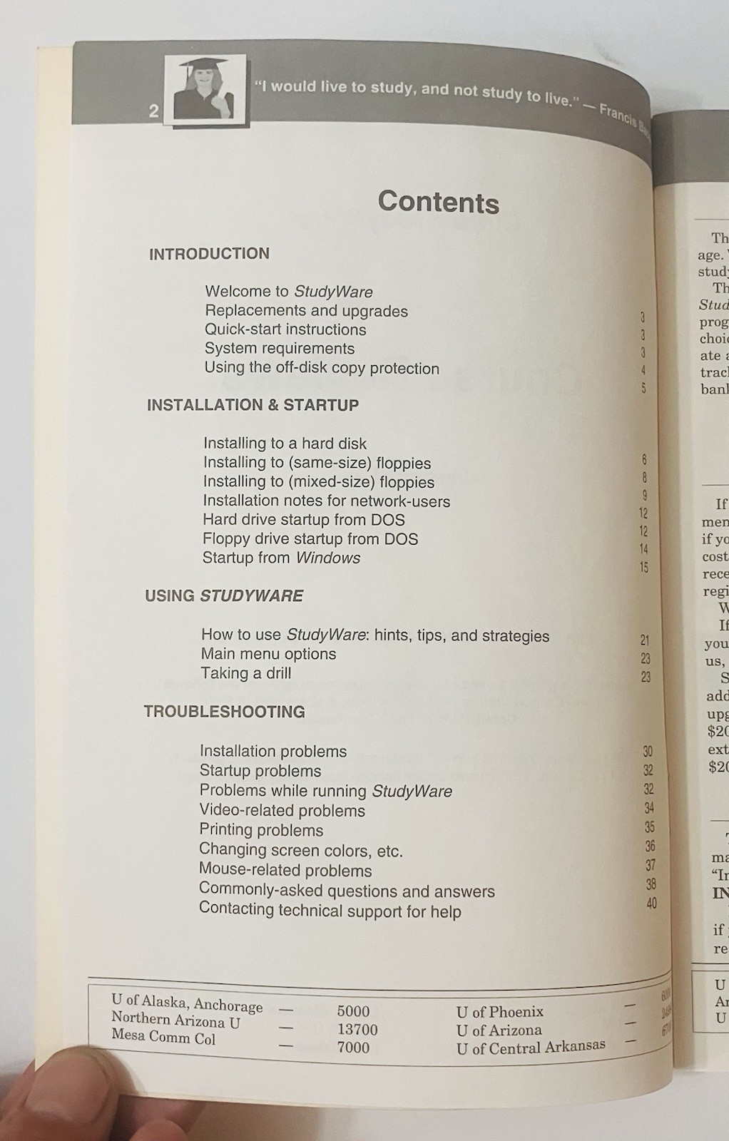 1993 Cliffs StudyWare Course Review User’s Manual, IBM Version Vintage Guidebook