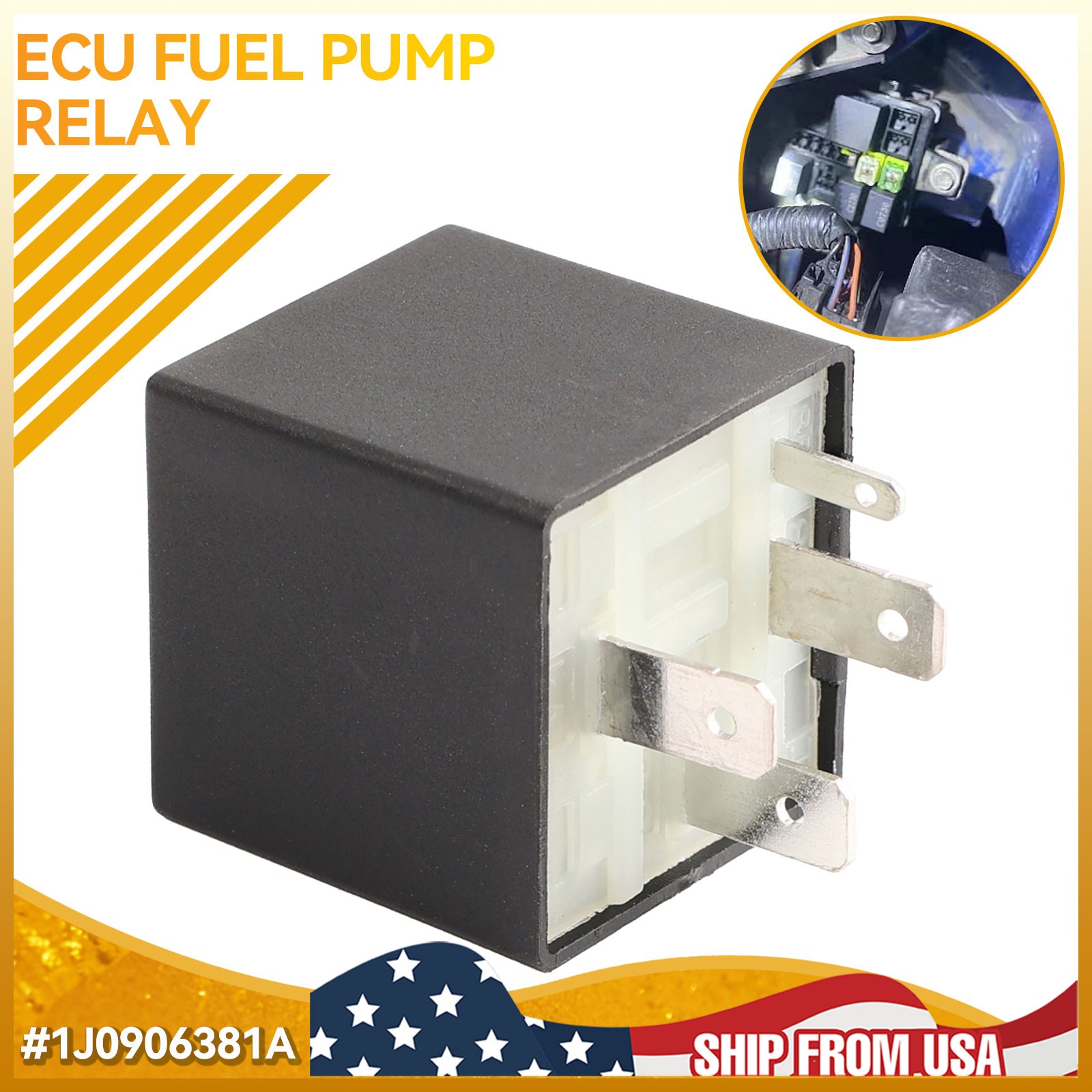 FOR VOLKSWAGEN AUDI SEAT SKODA DIESEL NUMBER 109 ECU RELAY FUEL PUMP 357906381A