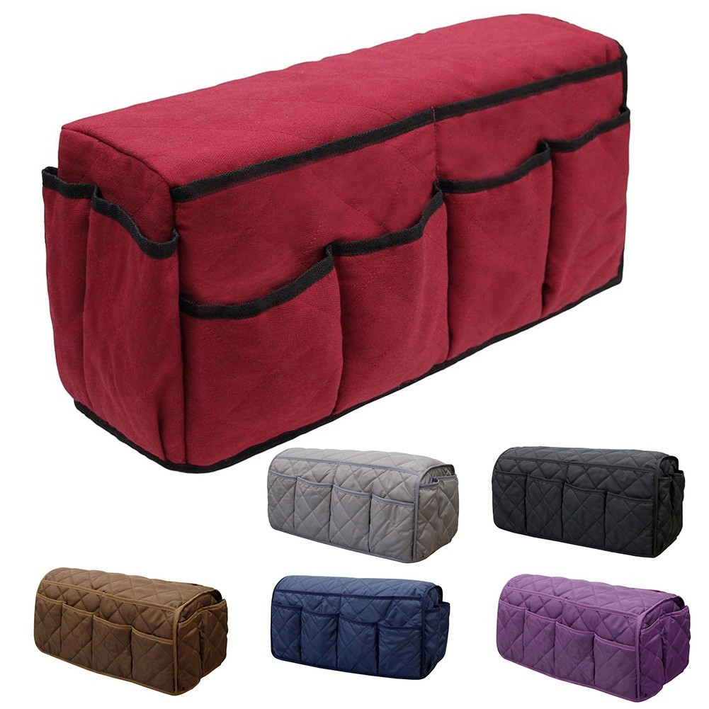 Foldable Armchair Organizer for Sofa Armrest Waterproof Non Slip Storage Caddy