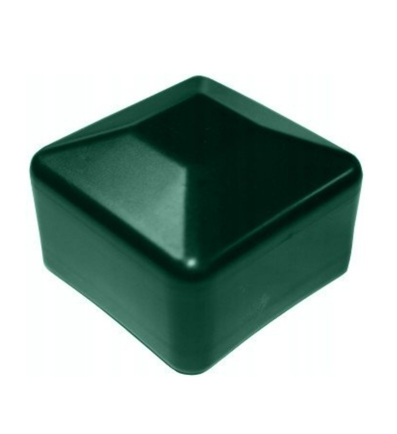 Fence Post Cap 100x100mm Fence Caps Green - Post Cap Pyramid Square