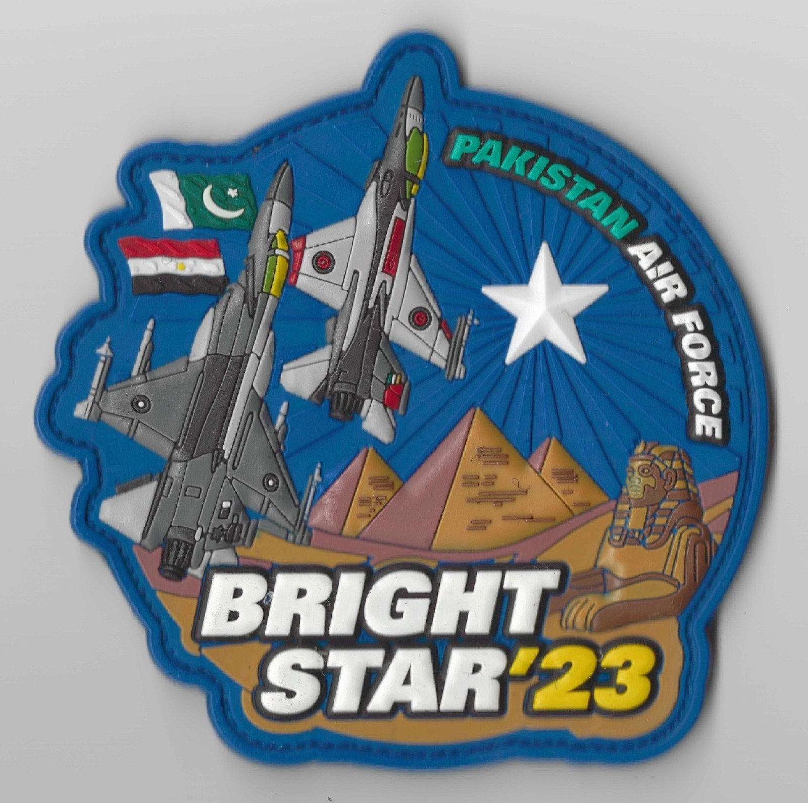 Pakistan Air Force Official Patch Bright Star 2023 Joint Exercise Egypt PAF JF17