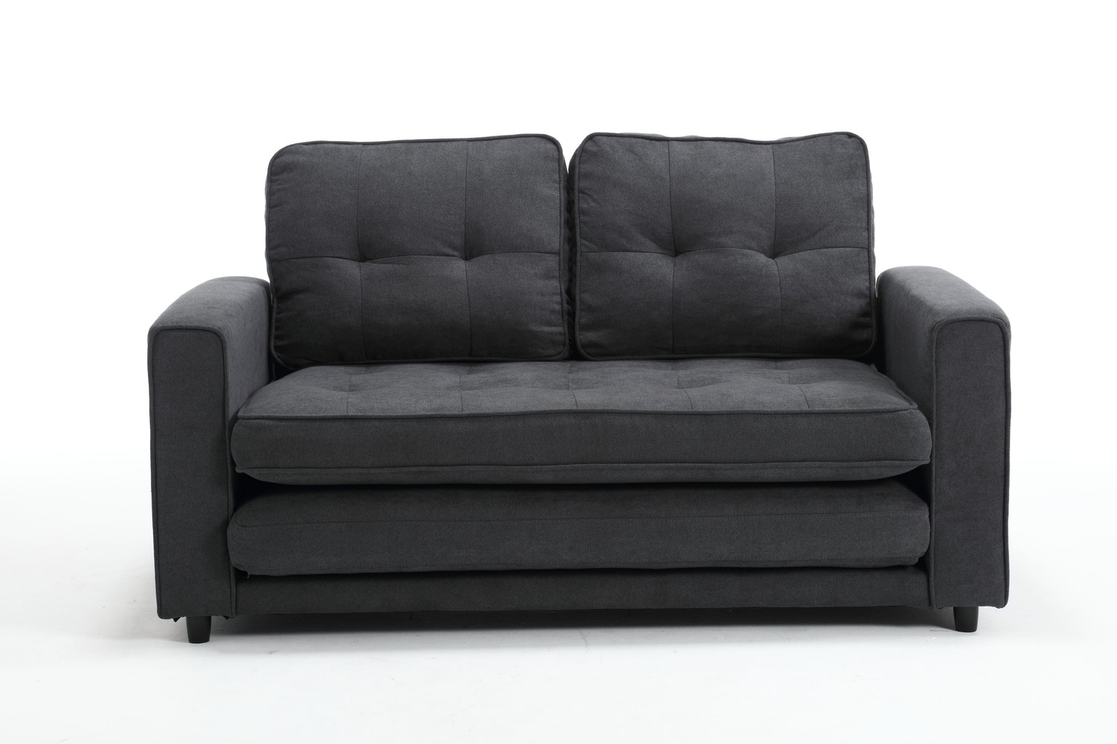 3 Fold Sofa,Convertible Futon Couch sleeper sofabed,Space saving loveseat,Pull O