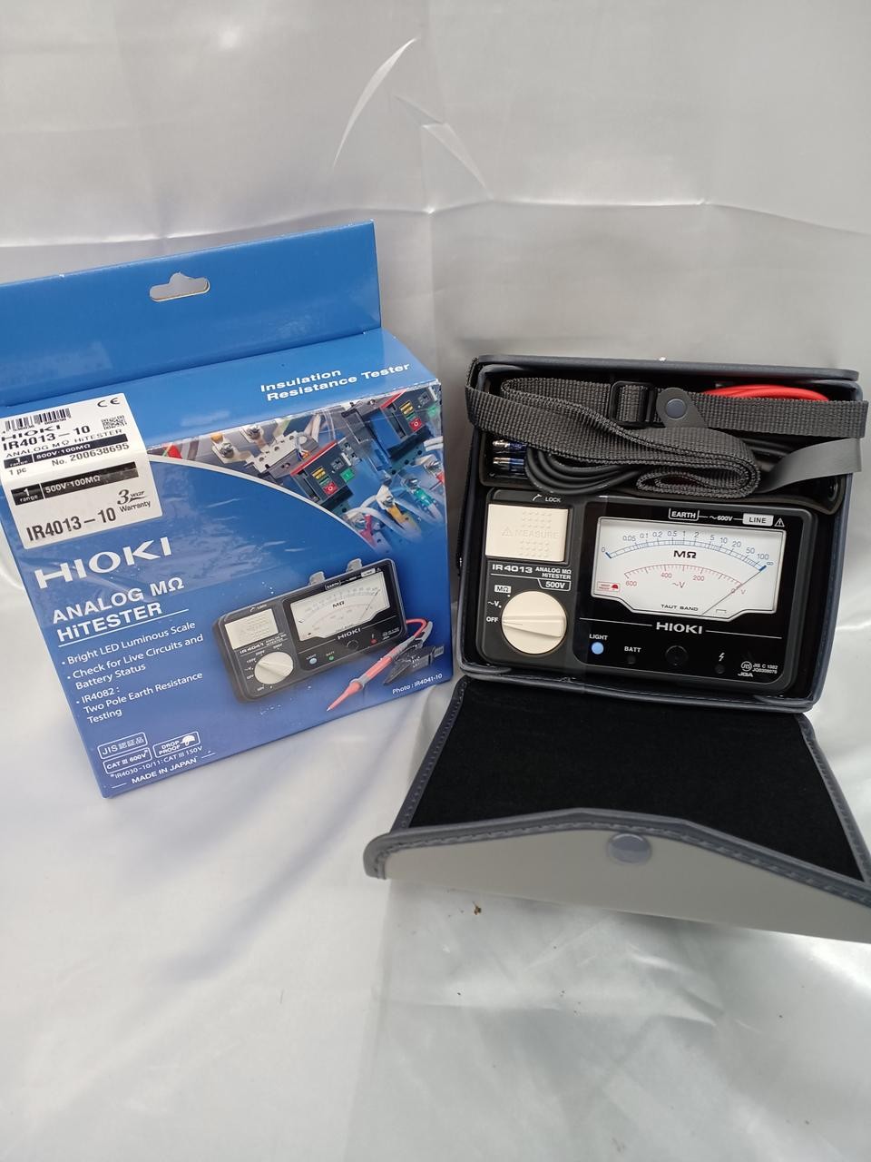 HIOKI IR4013-10 Megohm High Tester Analog Insulation Resistance Meter
