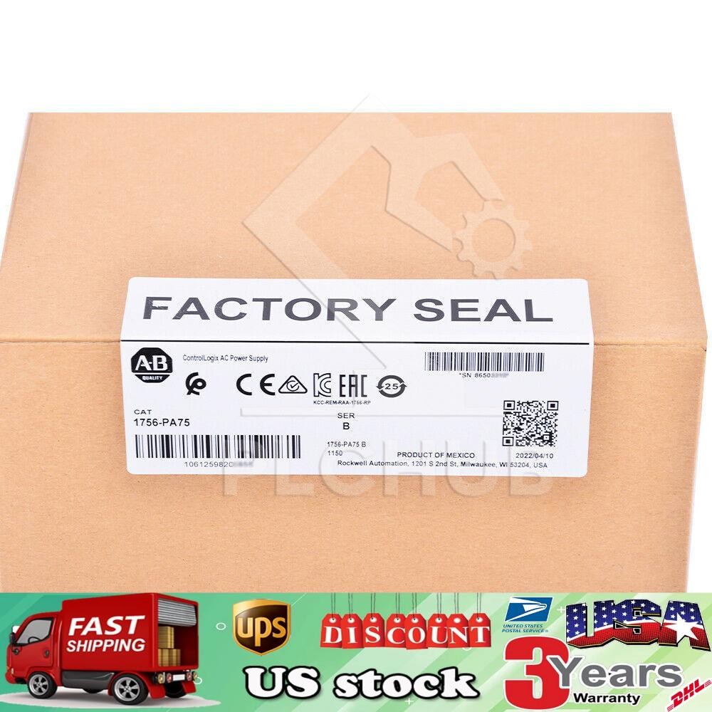 2022 New Factory Seal Allen-Bradley ControlLogix AC Power Supply AB 1756-PA75 /B