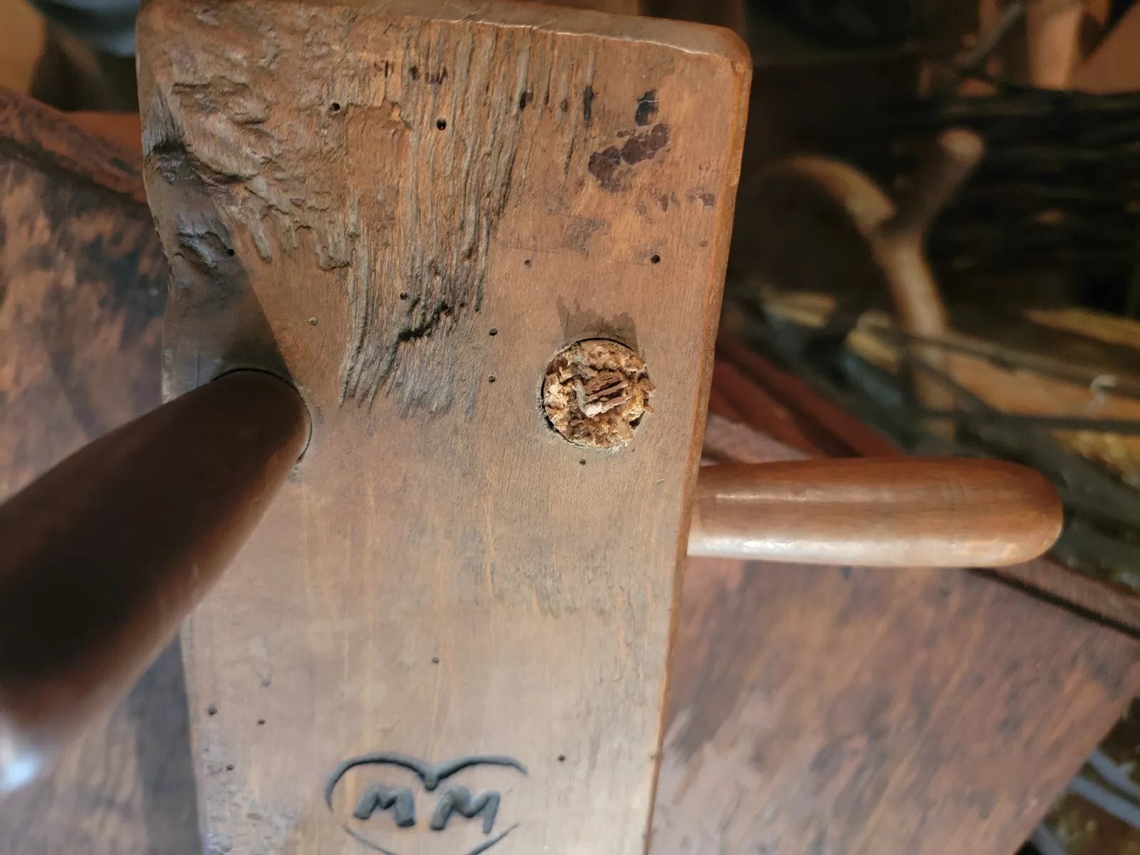 Antique Primitive 1764 Wood Plane
