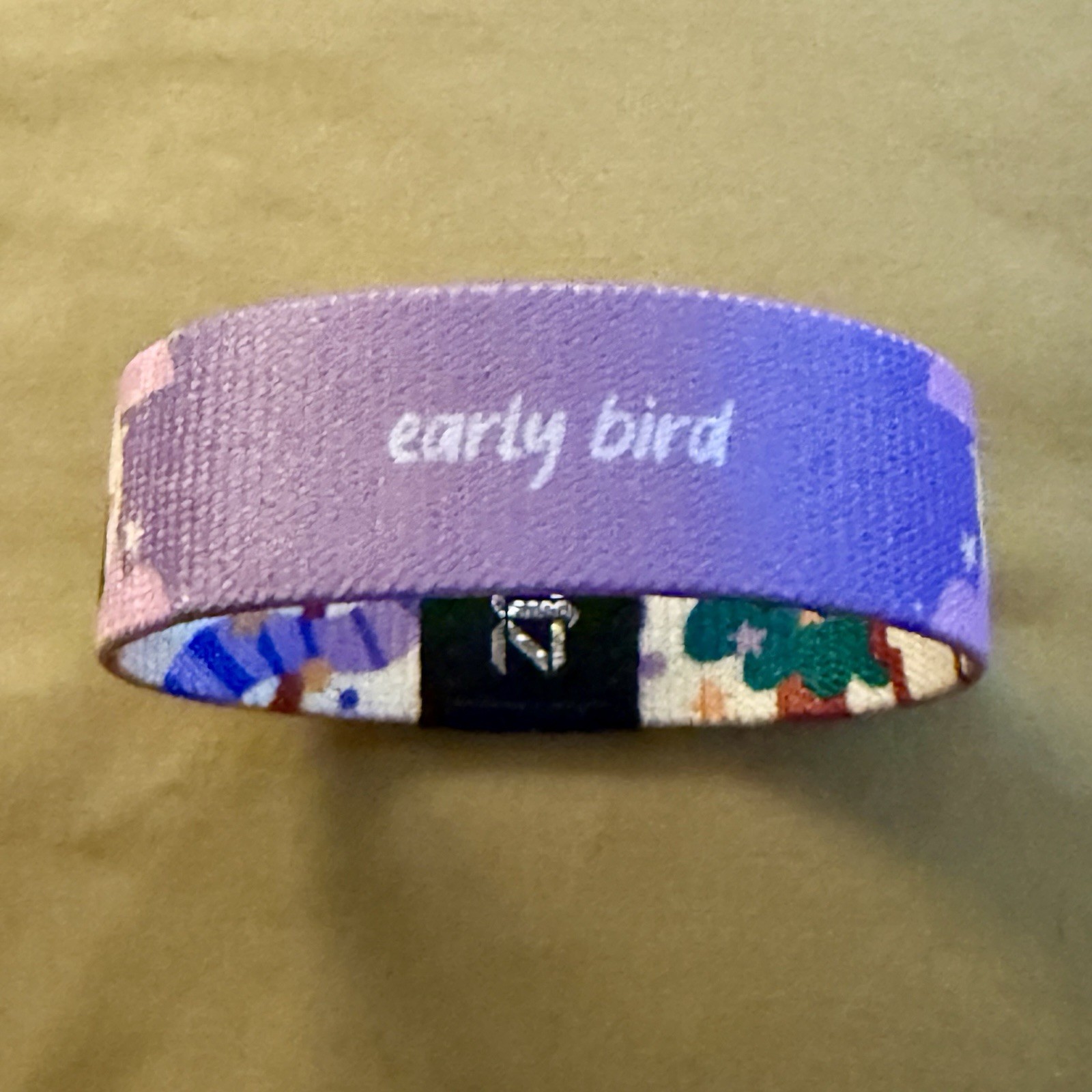 ZOX Silver Strap and Patch *EARLY BIRD* Size MEDIUM Reversible Wristband w/ Card
