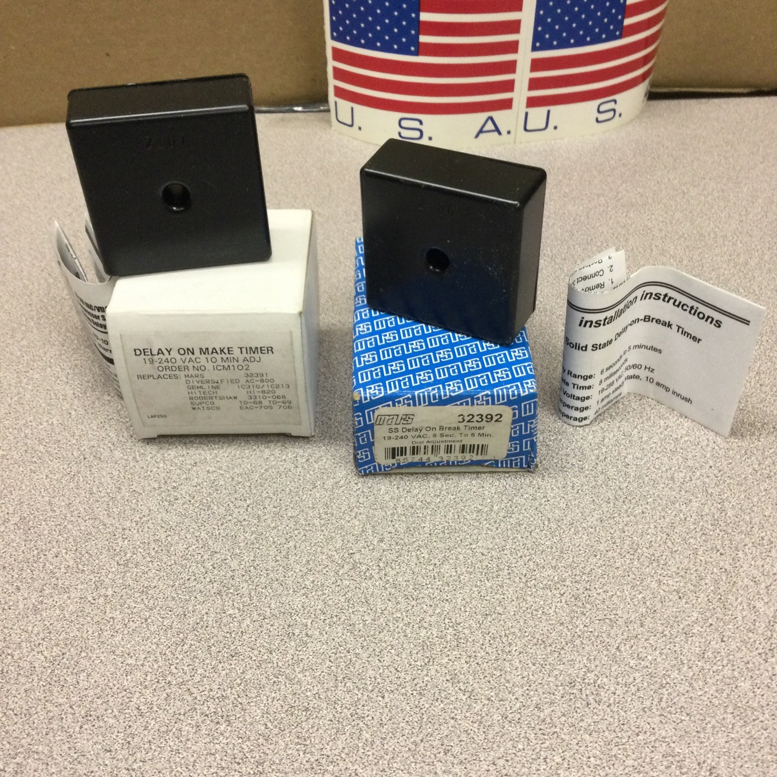 Mars Delay Timers For Refrigeration And Other #32392 & 32391