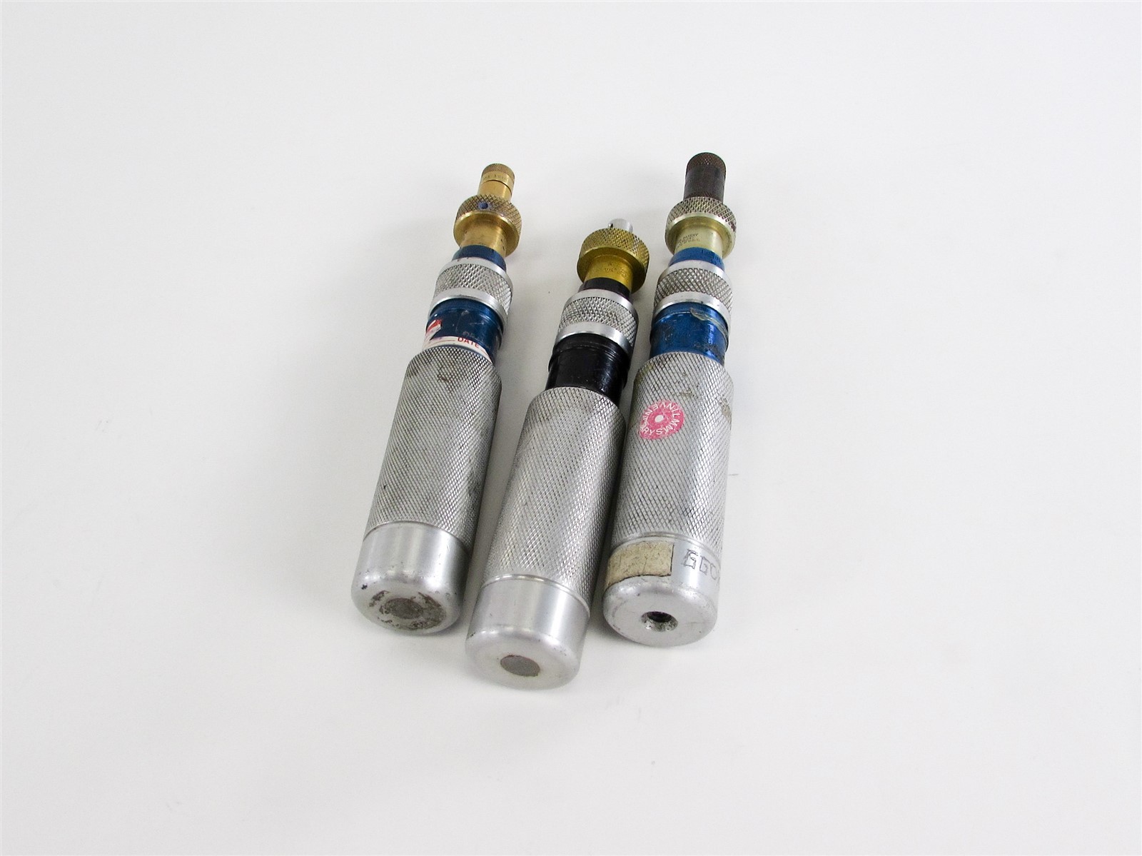 USED Mixed Lot of (3) UTICA Torque Screwdrivers (2) TS-35 & (1) TS-100 1/4" HEX