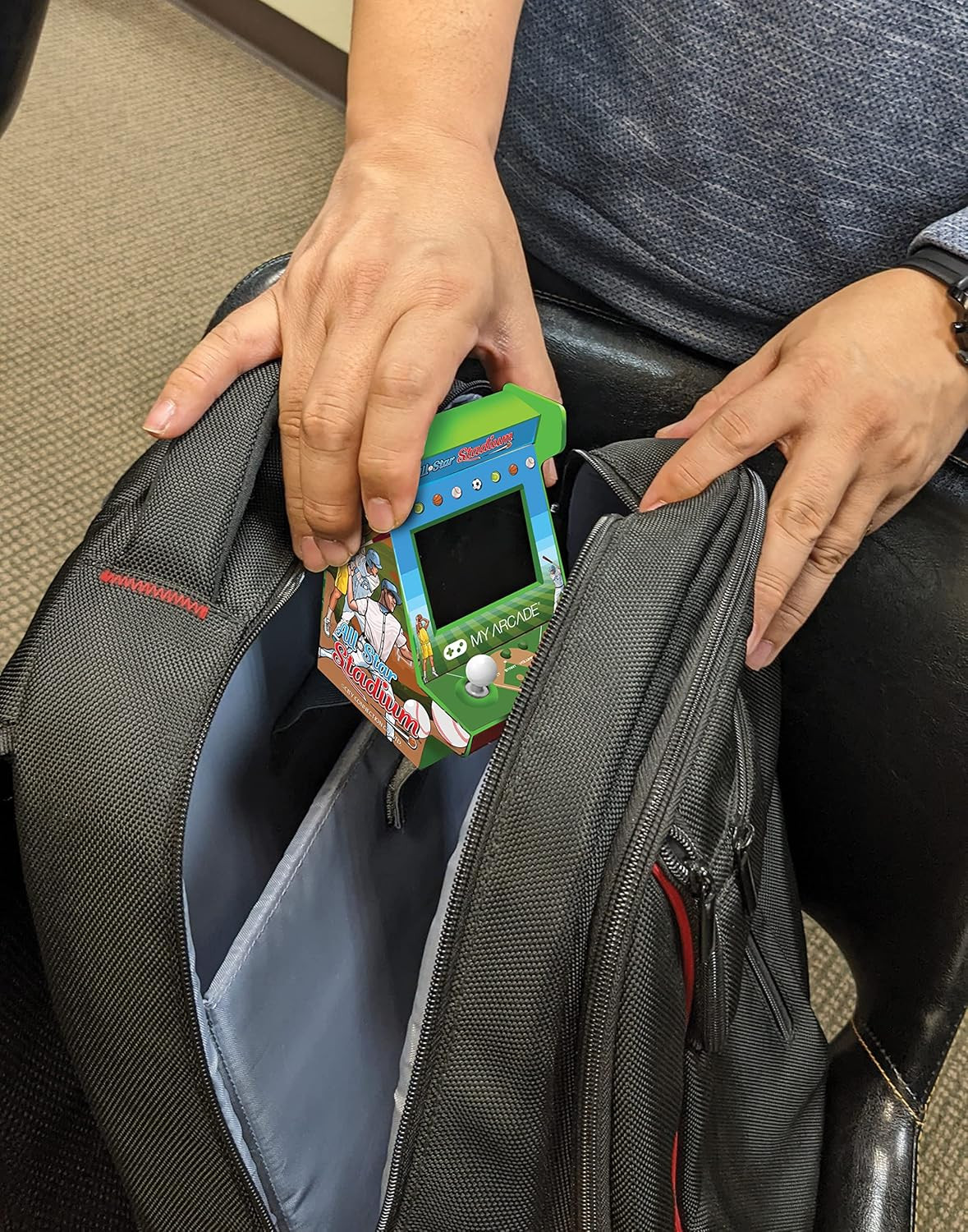 All Star Stadium Nano Player- Portable Mini Arcade Machine with 207 Retro Games,