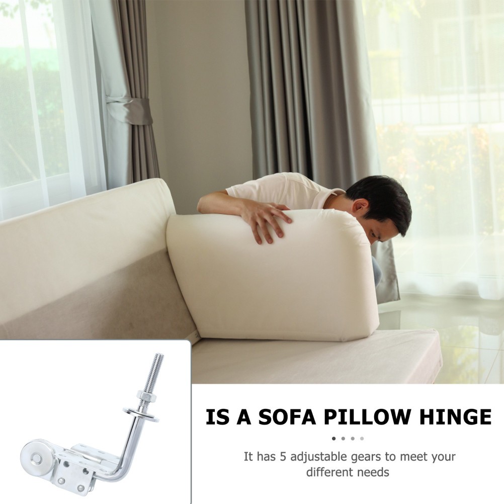 2 Pcs Adjustable Headrest Hinges for Car Seat Pillow Thread Sofa