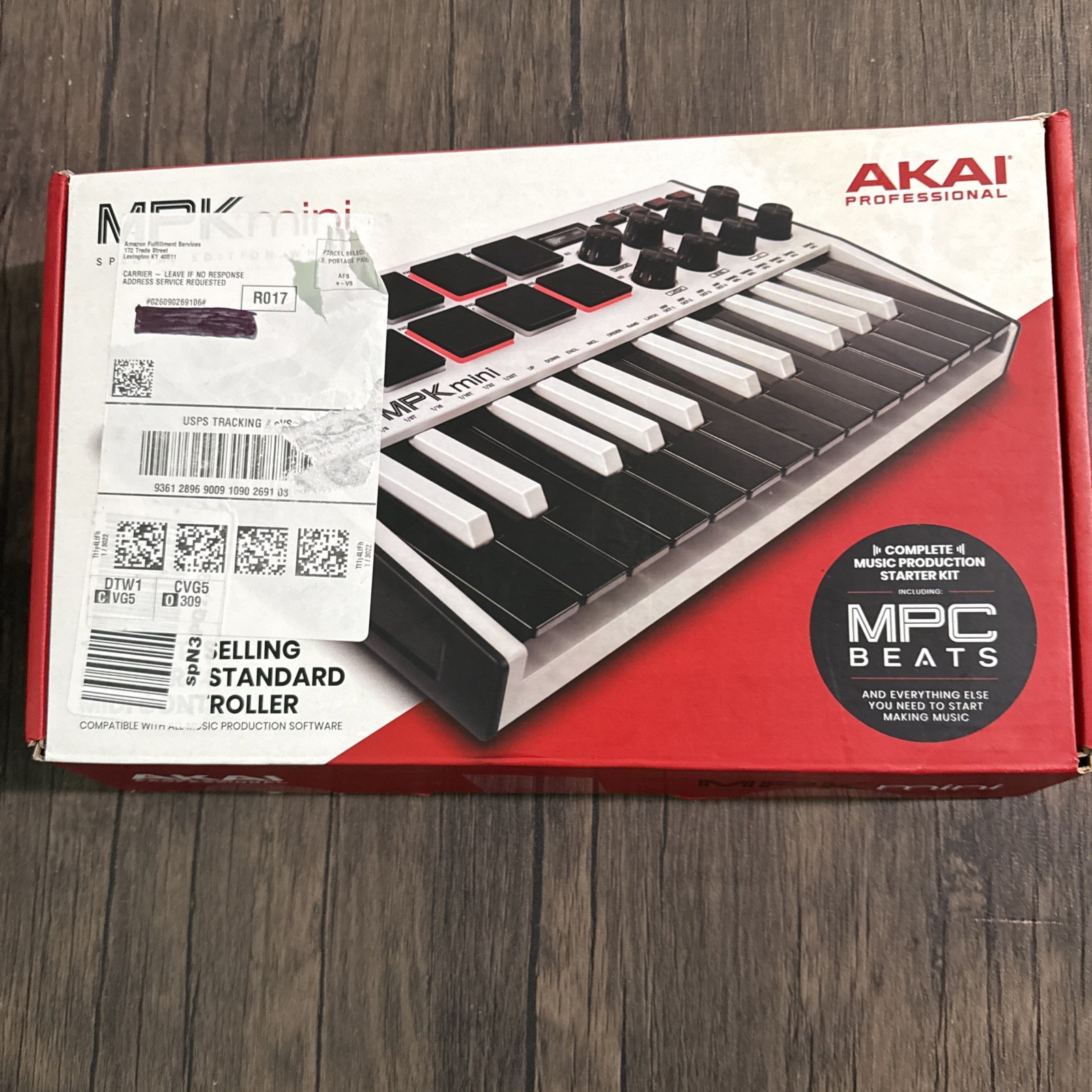 Akai Professional MPK Mini MK3 USB MIDI Keyboard Controller Tested Working