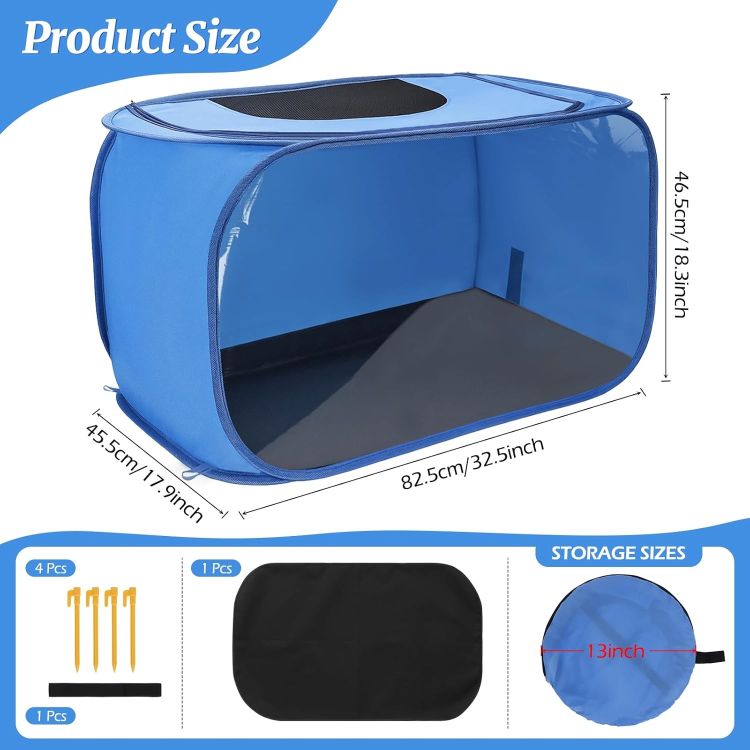 Portable Foldable Chick Brooder Kit with Clear Window for Easy Viewing