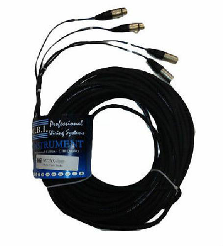 CBI MT2XX 50ft Dual Stereo Pair Neutric XLR to XLR Microphone Cable Monster Deal