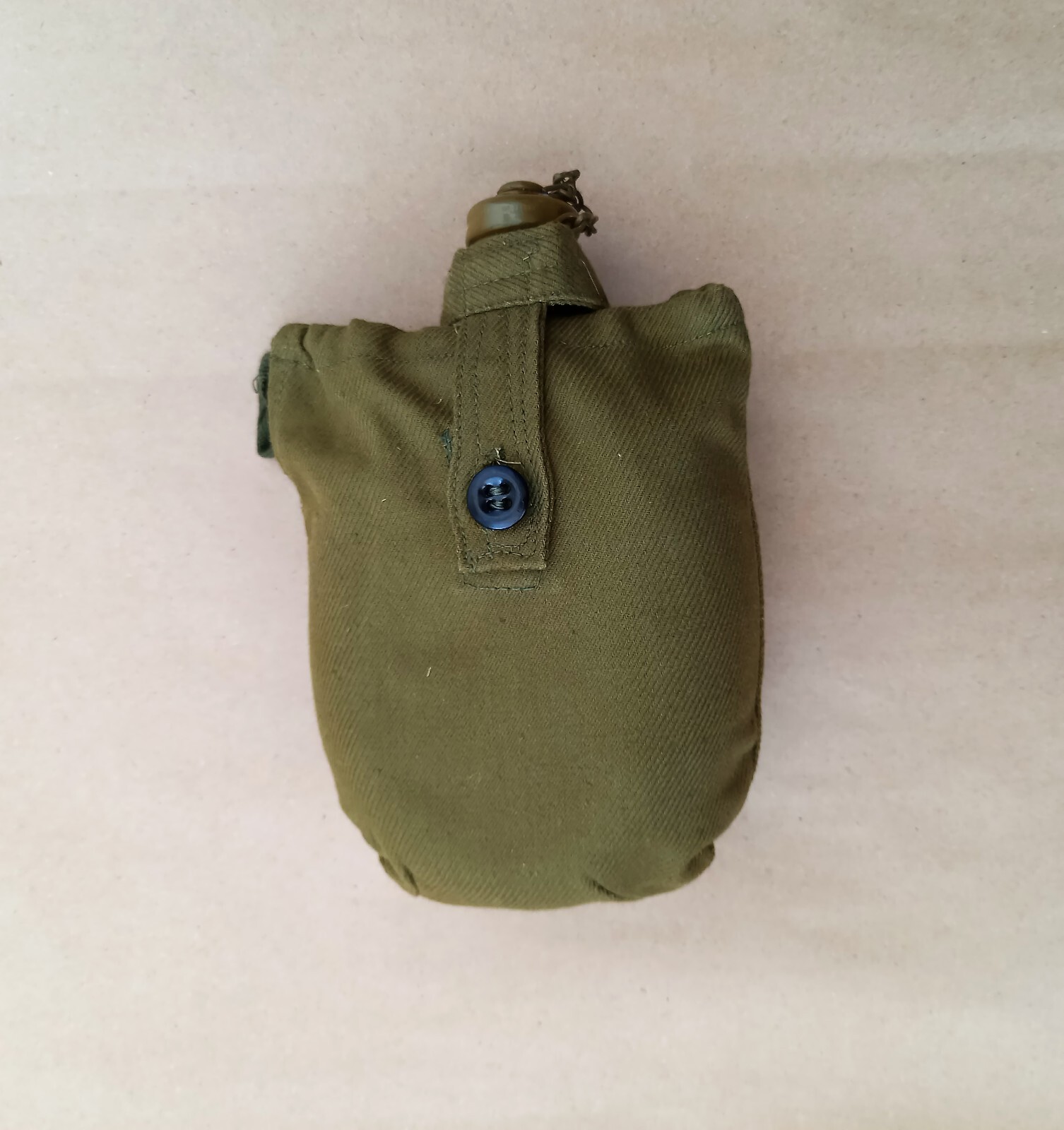 Soviet Military Water Flask, Original USSR Army Flask, Belt Case Aluminum Flask