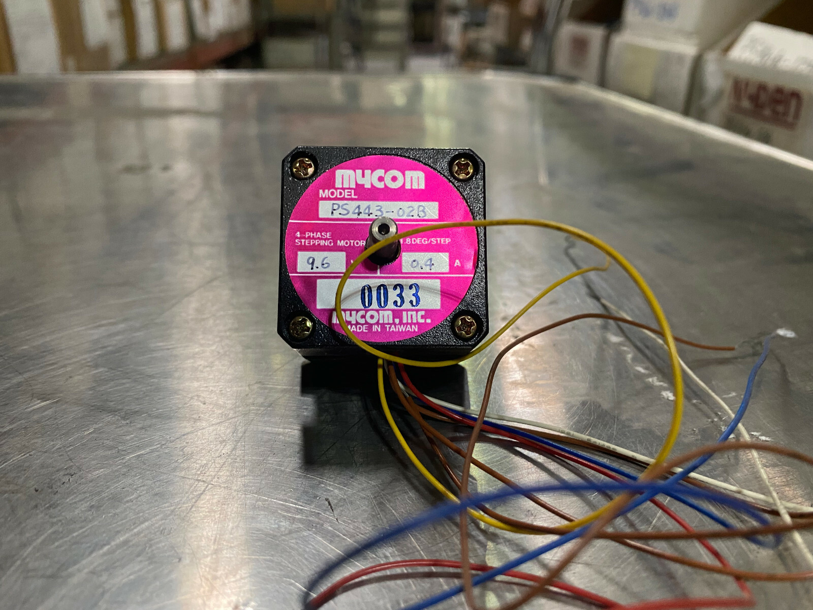 Mycom PS443-02B 9.6V 0.4A 1.8Deg/Step 4-Phase Stepping Motor - Stepper