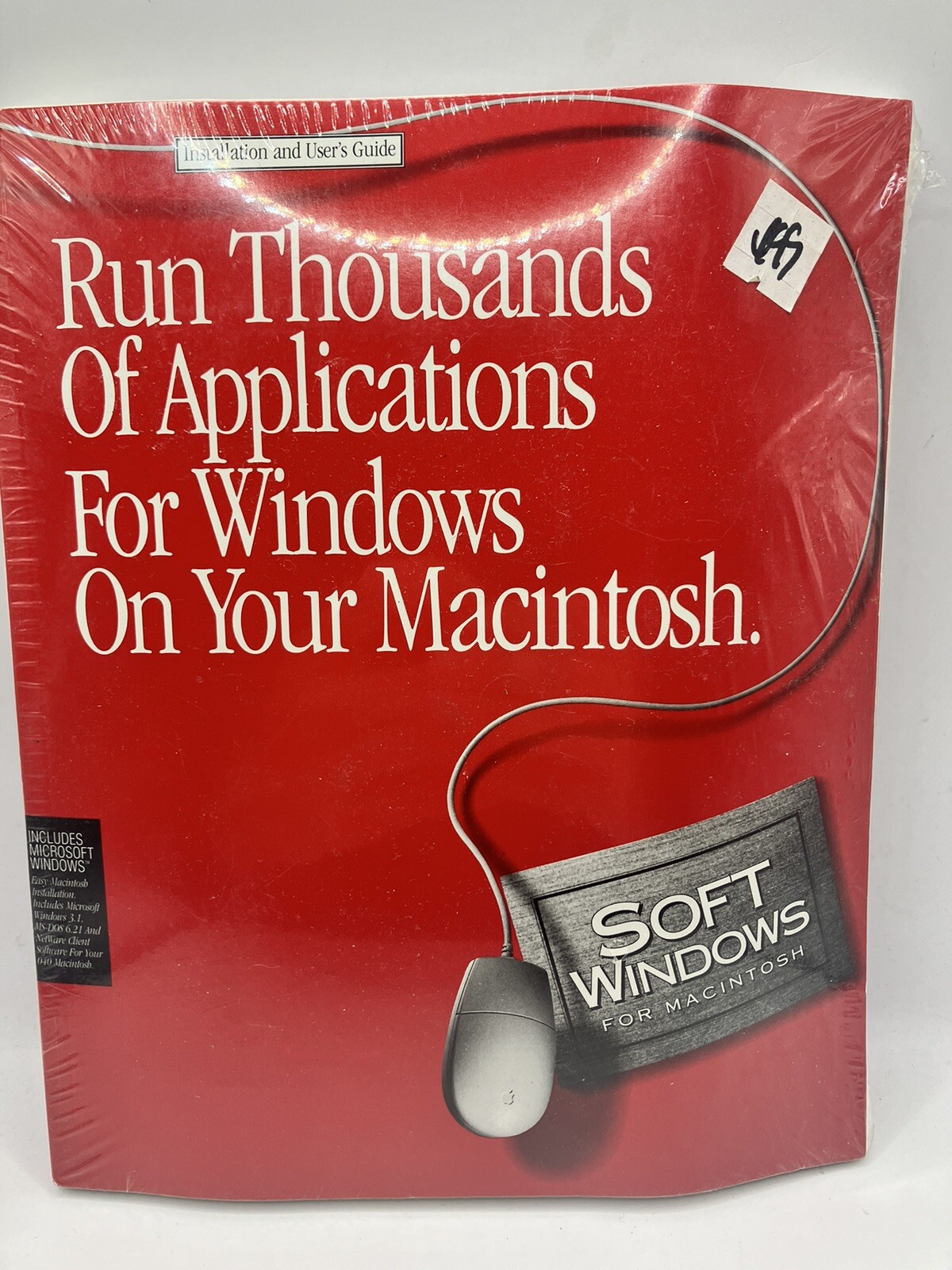 Soft Windows for Macintosh Manual & Floppy’s Only, No Box
