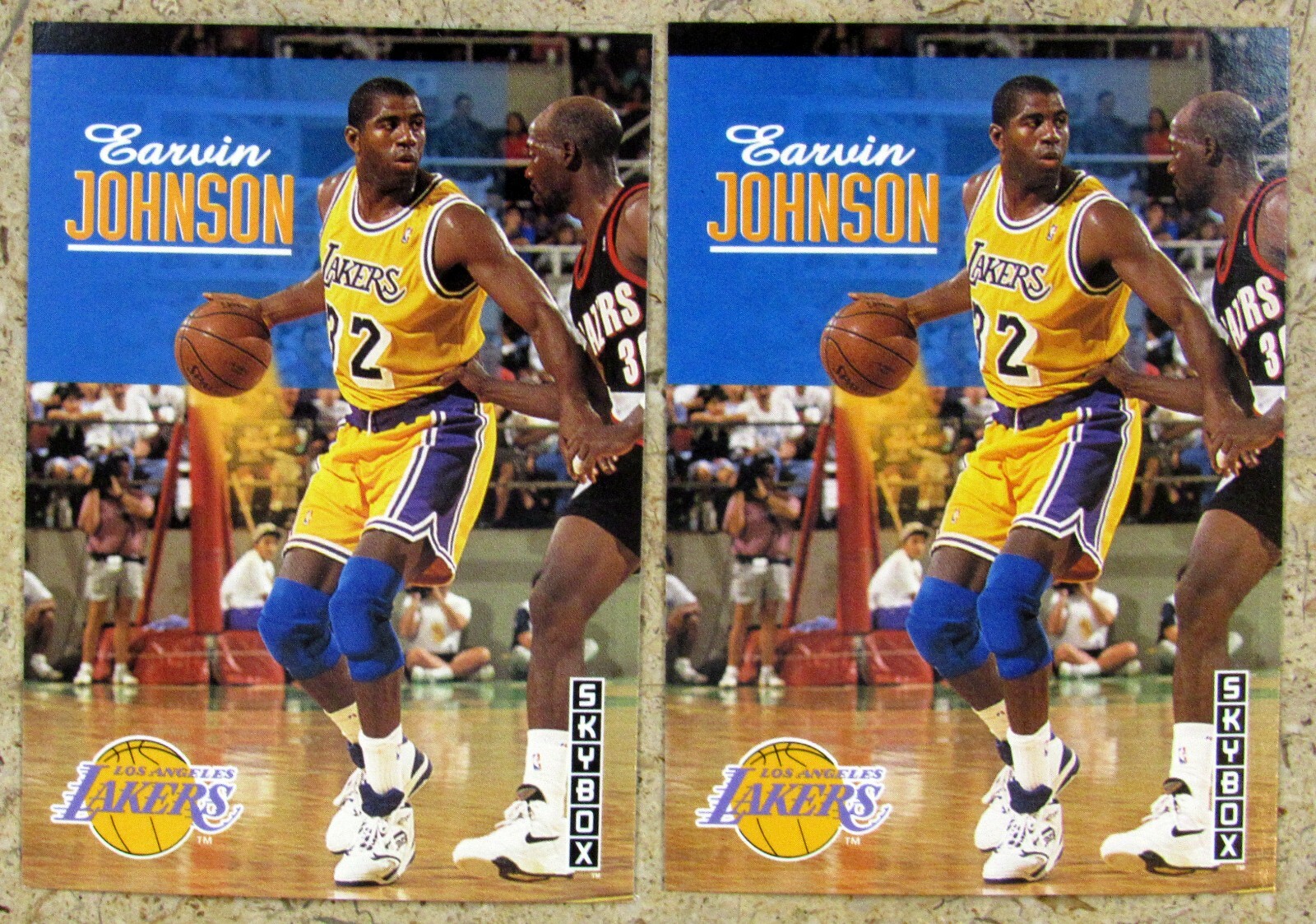 1993-94 SkyBox #358 Magic Johnson Cards LA Lakers 2ct Basketball Card Lot 1001C