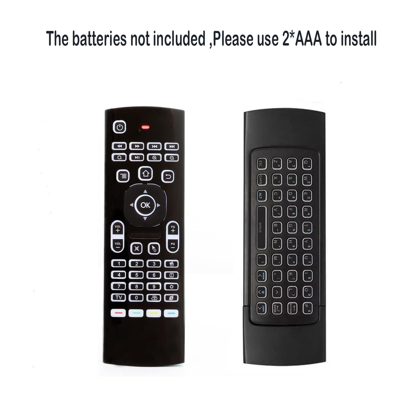 MX3 Pro Mini Keyboard Backlight Fly Remote Mouse,Android TV white led