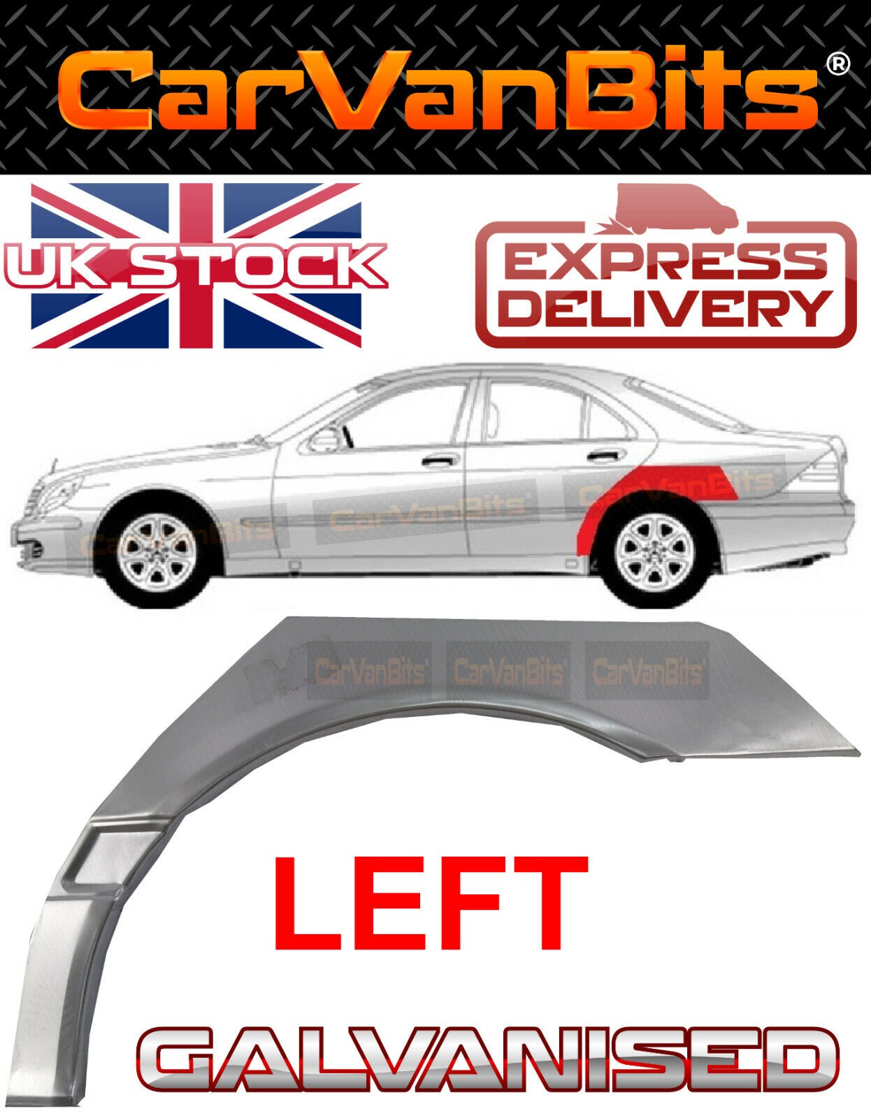 FOR MERCEDES S CLASS W220 98-05 REAR WHEEL ARCH WING REPAIR FENDER PANEL LEFT