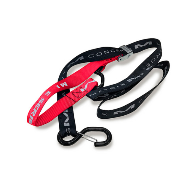 Matrix Concepts E Series 1.5 1.5" Tie Down Set of 2 Pair Red Bike Motorcycle ATV